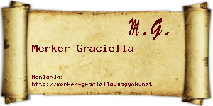 Merker Graciella névjegykártya